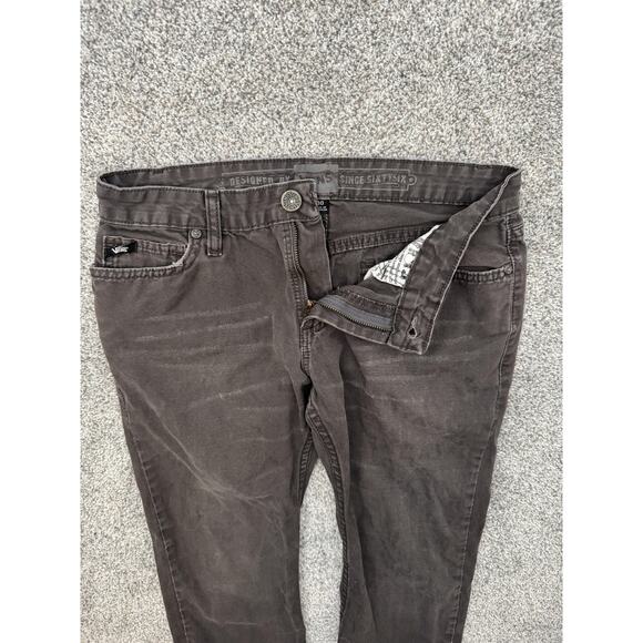 Vans Jeans 30 Straight Leg Skater Streetwear Grunge Retro Y2K Alt Distressed - Picture 7 of 12